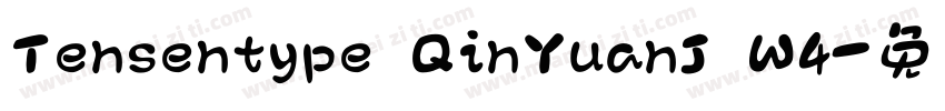 Tensentype QinYuanJ W4字体转换